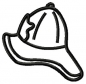 Preview: Applique Fireman's Helmet 4'x4'